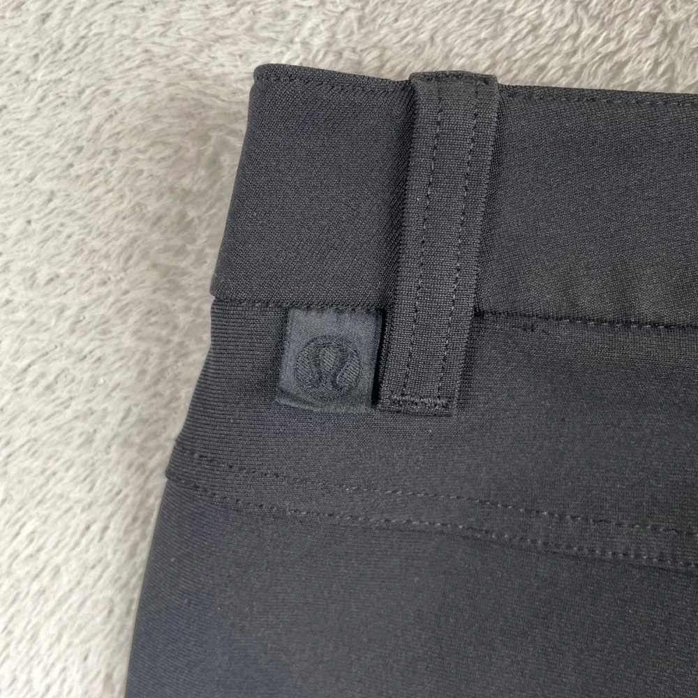 Lululemon ABC Classic Pant Mens 36x27 Black Stretch Golf Preppy Office Commuter